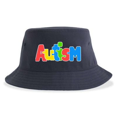 Autism - Love Completes The Puzzle Sustainable Bucket Hat
