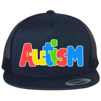 Autism - Love Completes The Puzzle Flatbill Hat