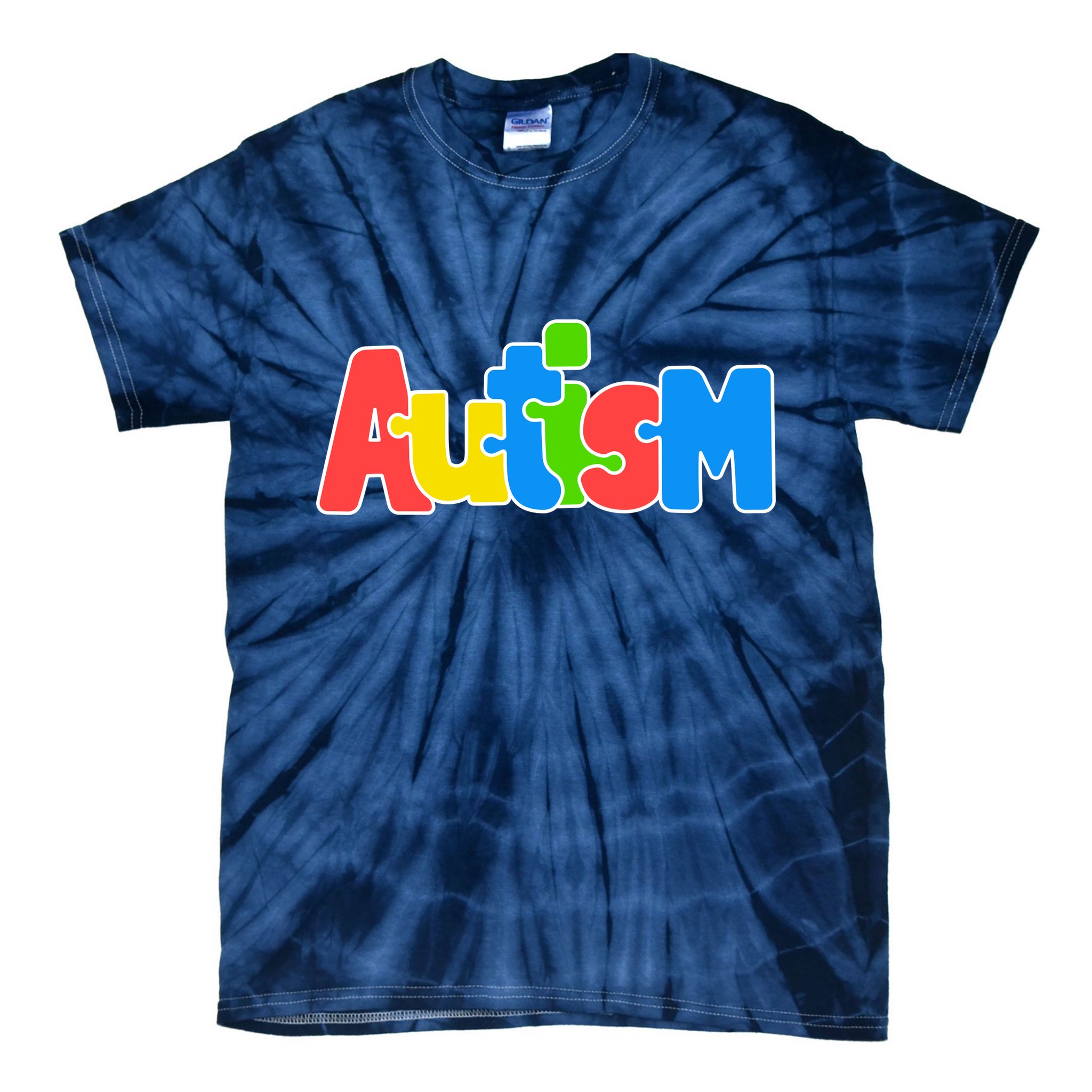 Autism - Love Completes The Puzzle Tie-Dye T-Shirt