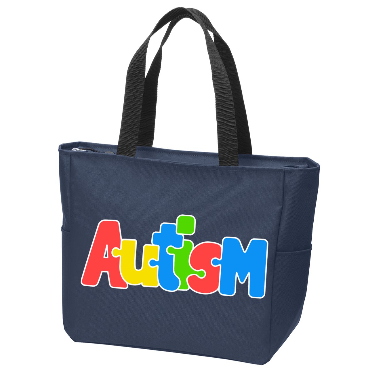 Autism - Love Completes The Puzzle Zip Tote Bag