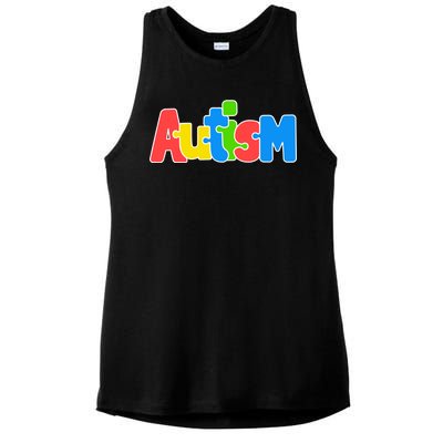 Autism Ladies PosiCharge Tri-Blend Wicking Tank