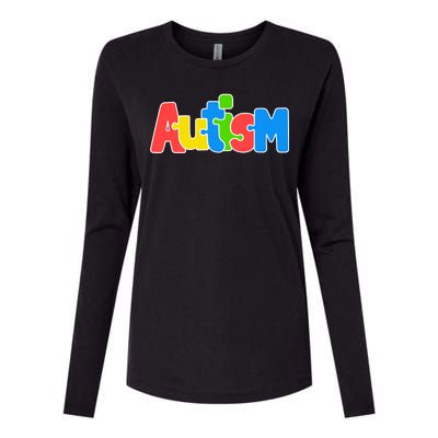 Autism Womens Cotton Relaxed Long Sleeve T-Shirt