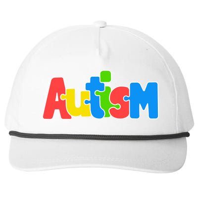 Autism Snapback Five-Panel Rope Hat