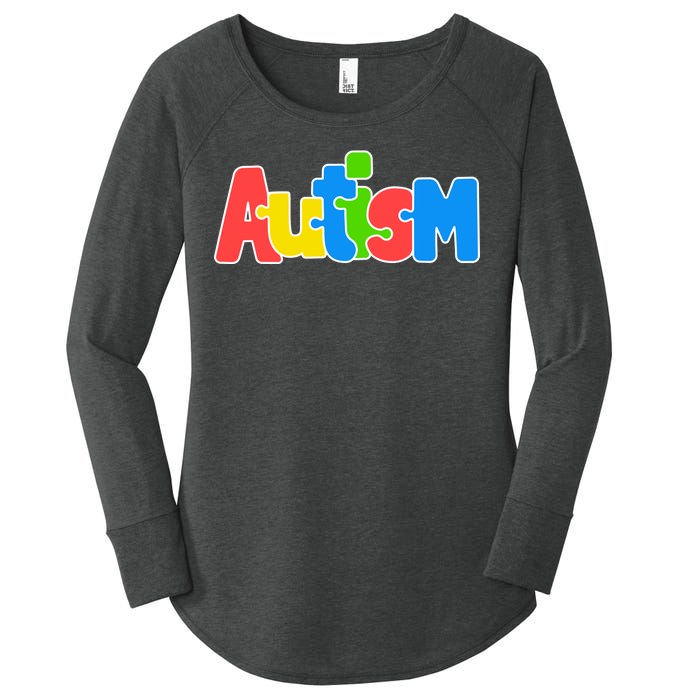 Autism Women's Perfect Tri Tunic Long Sleeve Shirt