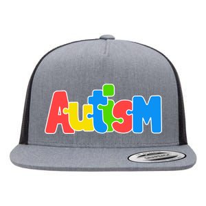 Autism Flat Bill Trucker Hat