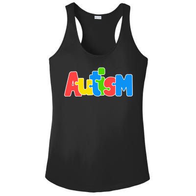 Autism Ladies PosiCharge Competitor Racerback Tank