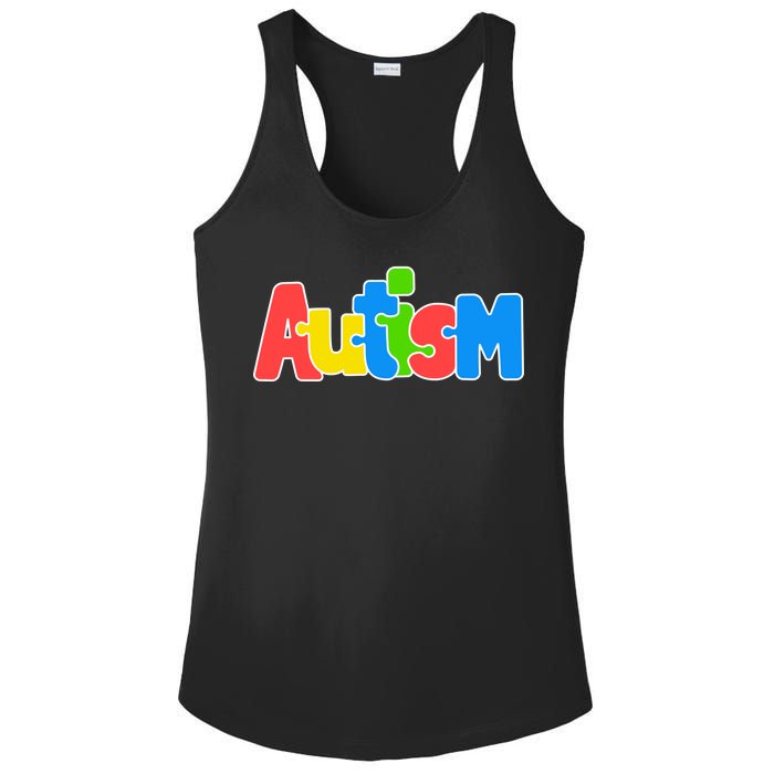 Autism Ladies PosiCharge Competitor Racerback Tank