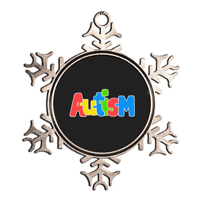 Autism Metallic Star Ornament