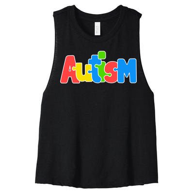 Autism Women's Racerback Cropped Tank