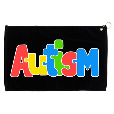 Autism Grommeted Golf Towel