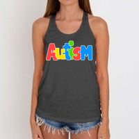 Autism Women's Knotted Racerback Tank