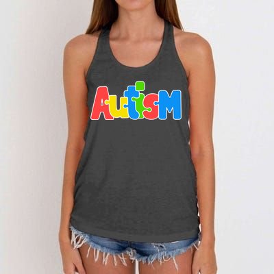 Autism Women's Knotted Racerback Tank