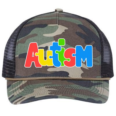 Autism Retro Rope Trucker Hat Cap