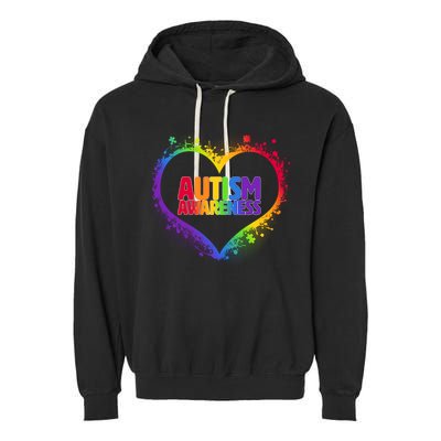 Autism Awareness - Full Of Love Garment-Dyed Fleece Hoodie