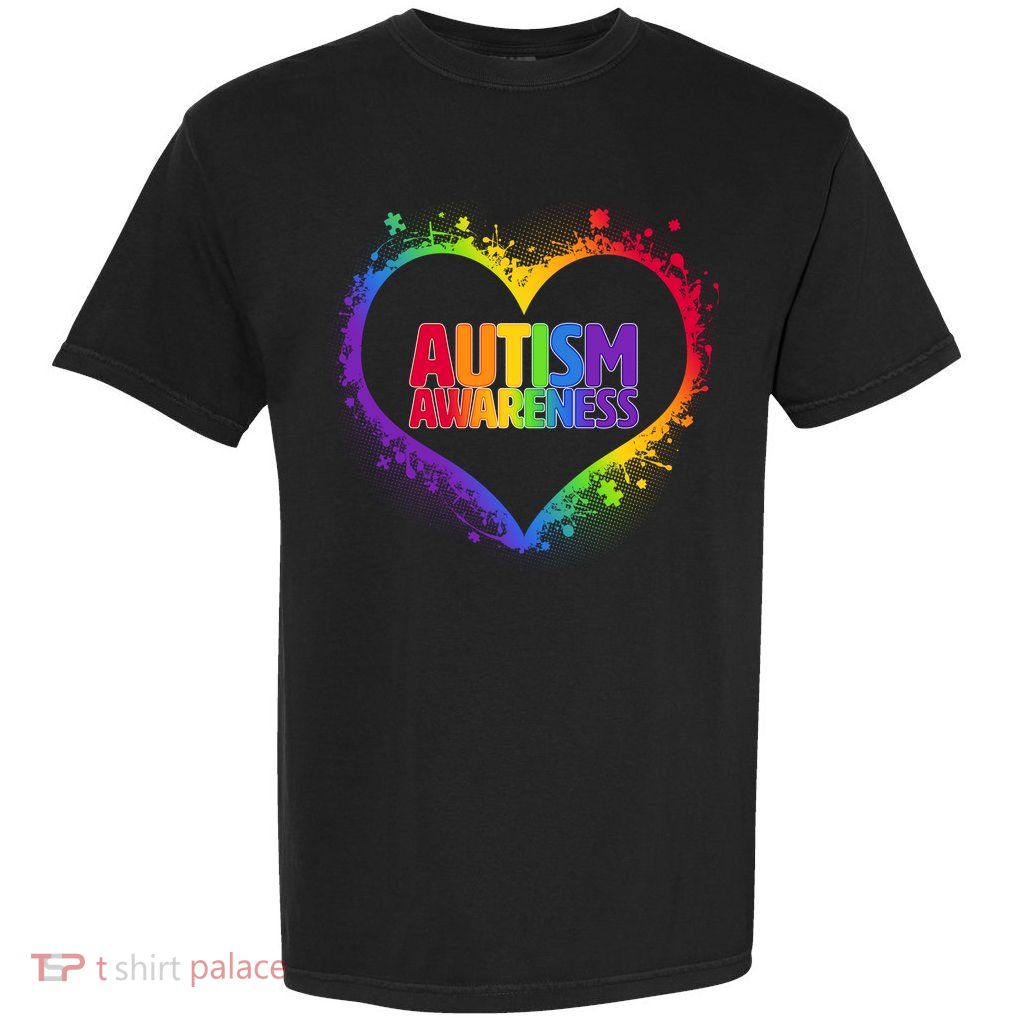Autism Awareness - Full Of Love Garment-Dyed Heavyweight T-Shirt