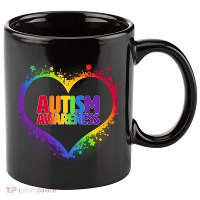 Autism Awareness - Full Of Love 11oz C Handle Ceramic Mug
