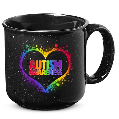 Autism Awareness - Full Of Love 15oz Campfire Ceramic Mug