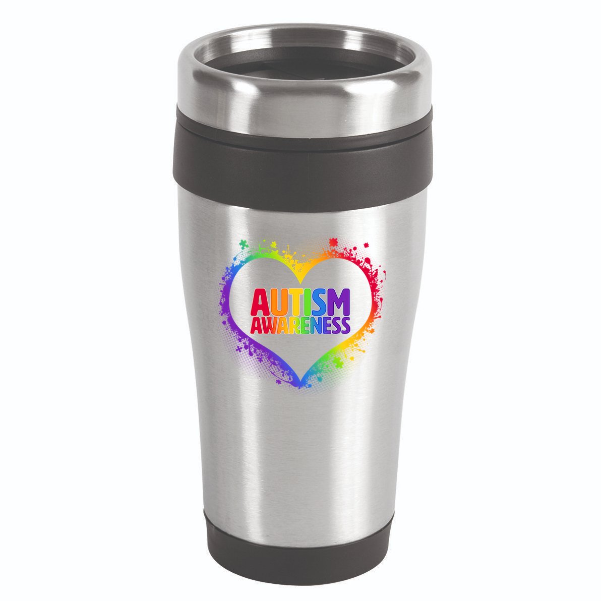 Autism Awareness - Full Of Love 16oz Travel Tumbler