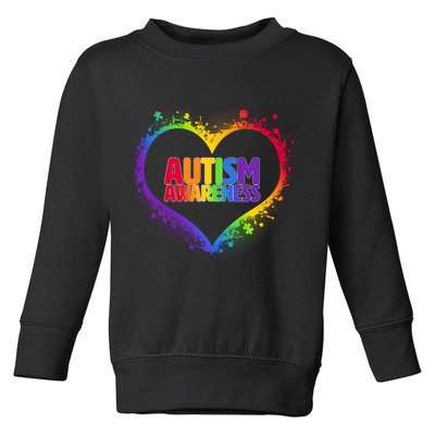 Autism Awareness - Full Of Love Toddler Sweatshirt