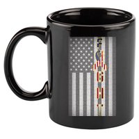 Autism Awareness American Flag 11oz C Handle Ceramic Mug