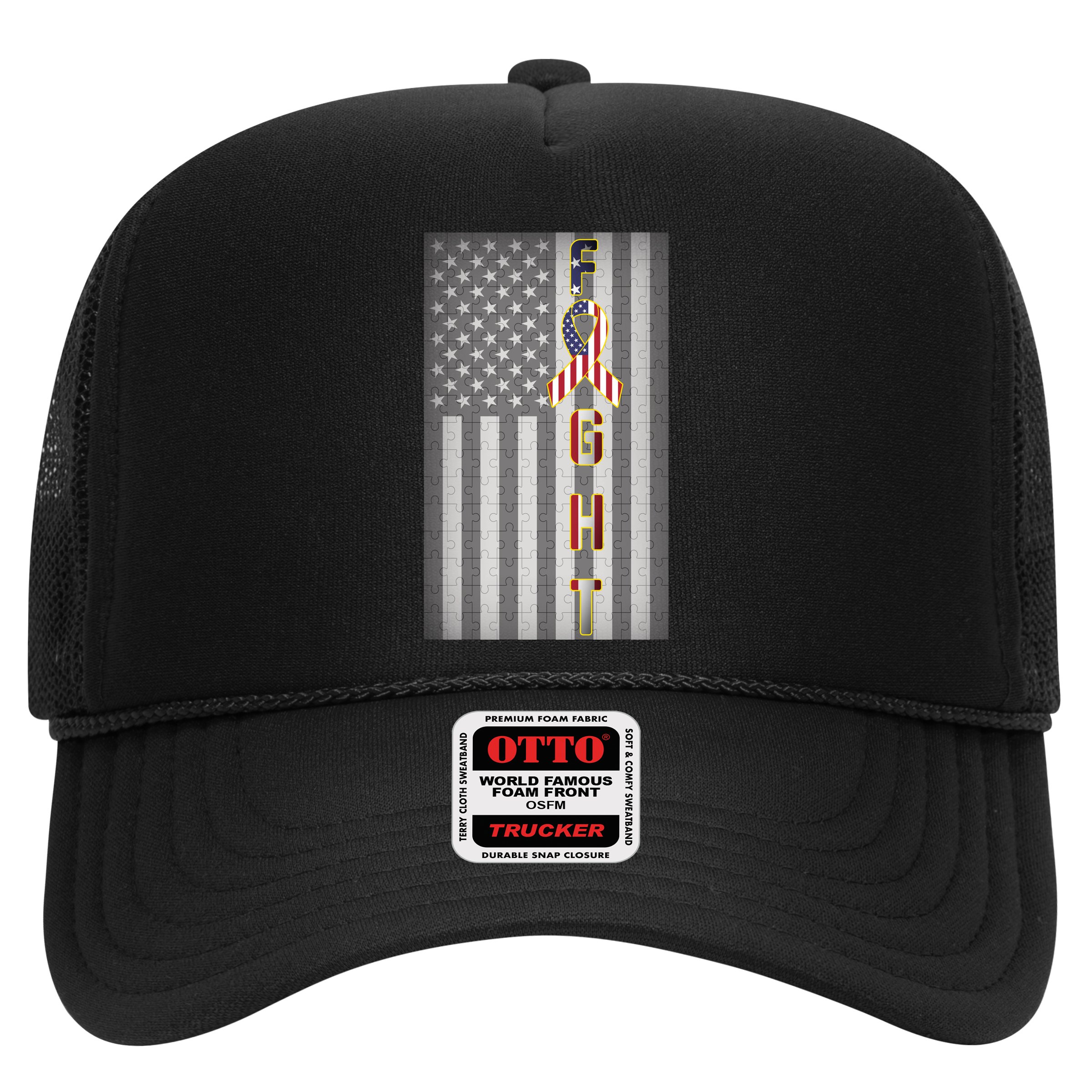 Autism Awareness American Flag Hat