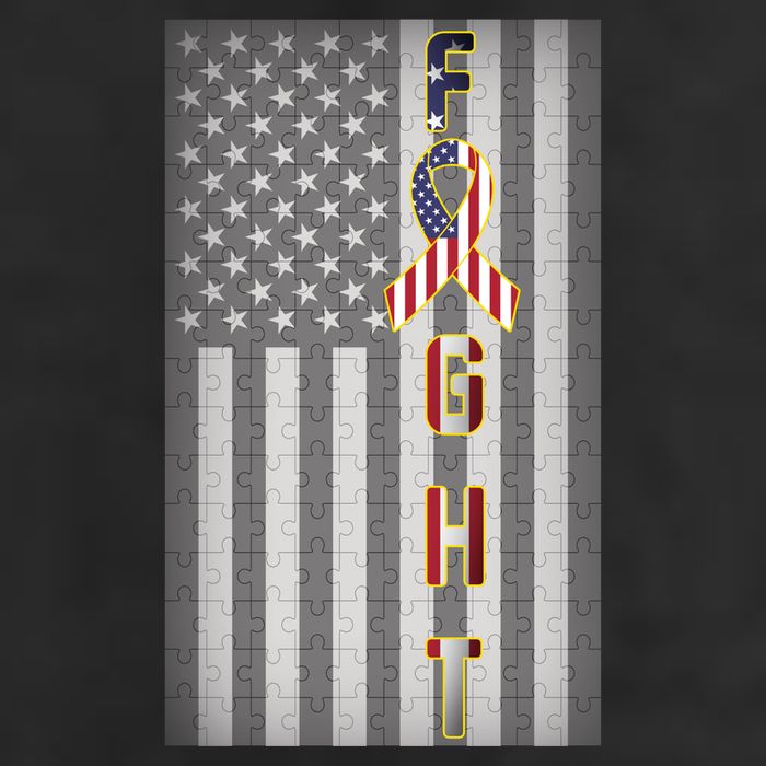 Autism Awareness American Flag Hat