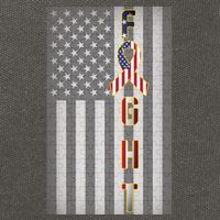 Autism Awareness American Flag Cotton Canvas Backpack