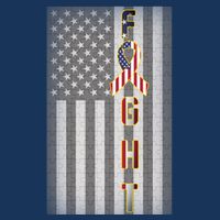 Autism Awareness American Flag Cooling Performance Crew T-Shirt