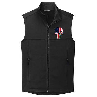 Autism Awareness American Skull Collective Smooth Fleece Vest