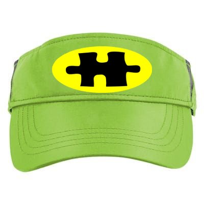 Autism Awareness Bat Puzzle Logo Adult Drive Performance Visor