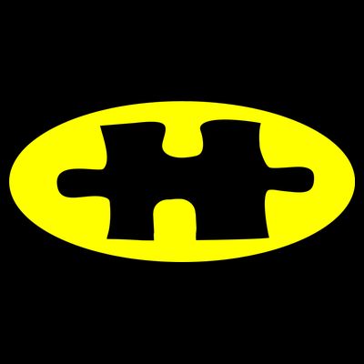 Autism Awareness Bat Puzzle Logo T-Shirt