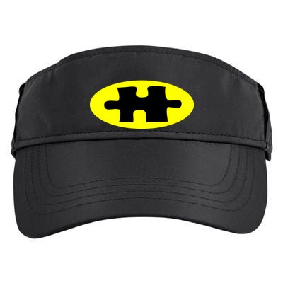 Autism Awareness Bat Puzzle Logo Adult Drive Performance Visor