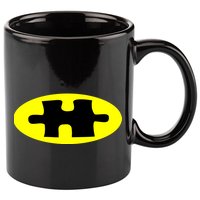 Autism Awareness Bat Puzzle Logo 11oz C Handle Ceramic Mug