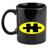 Autism Awareness Bat Puzzle Logo 11oz C Handle Ceramic Mug