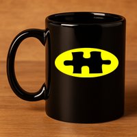 Autism Awareness Bat Puzzle Logo 11oz C Handle Ceramic Mug