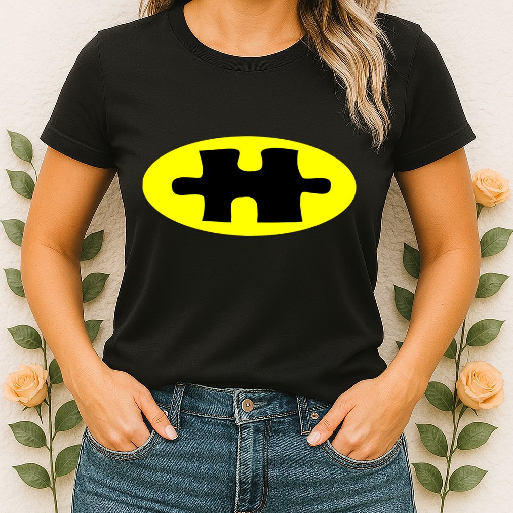 Autism Awareness Bat Puzzle Logo Womens T-Shirt