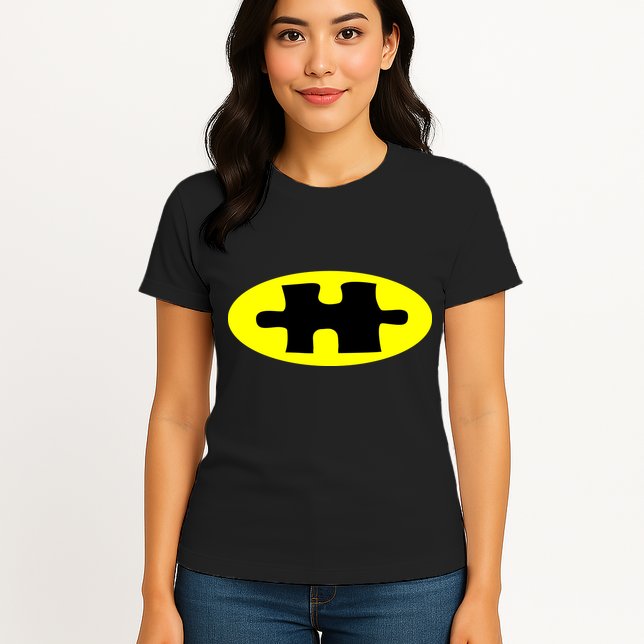 Autism Awareness Bat Puzzle Logo Womens T-Shirt