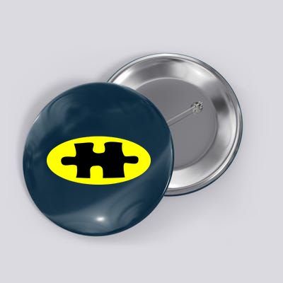 Autism Awareness Bat Puzzle Logo Button