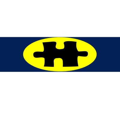 Autism Awareness Bat Puzzle Logo Bumper Sticker