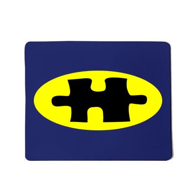 Autism Awareness Bat Puzzle Logo Mousepad