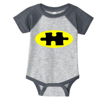 Autism Awareness Bat Puzzle Logo Infant Baby Jersey Bodysuit