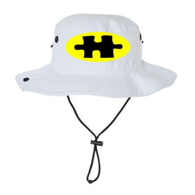 Autism Awareness Bat Puzzle Logo Legacy Cool Fit Booney Bucket Hat