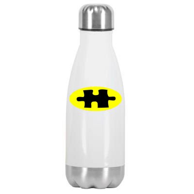 Autism Awareness Bat Puzzle Logo Stainless Steel Insulated Water Bottle