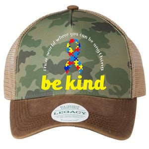 Autism Awareness Be Anything Be Kind Legacy Tie Dye Trucker Hat