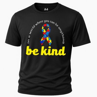 Autism Awareness Be Anything Be Kind Cooling Performance Crew T-Shirt