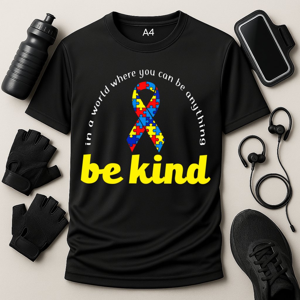 Autism Awareness Be Anything Be Kind Cooling Performance Crew T-Shirt