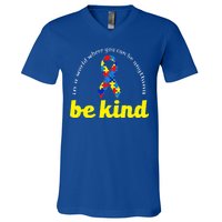 Autism Awareness Be Anything Be Kind V-Neck T-Shirt