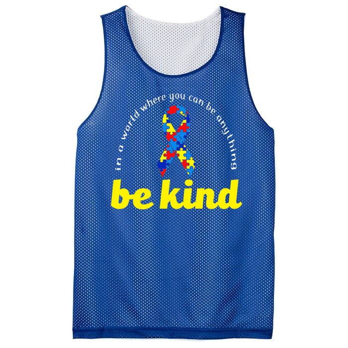 Autism Awareness Be Anything Be Kind Mesh Reversible Basketball Jersey Tank