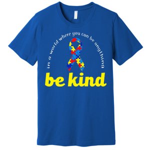 Autism Awareness Be Anything Be Kind Premium T-Shirt