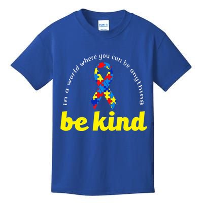 Autism Awareness Be Anything Be Kind Kids T-Shirt